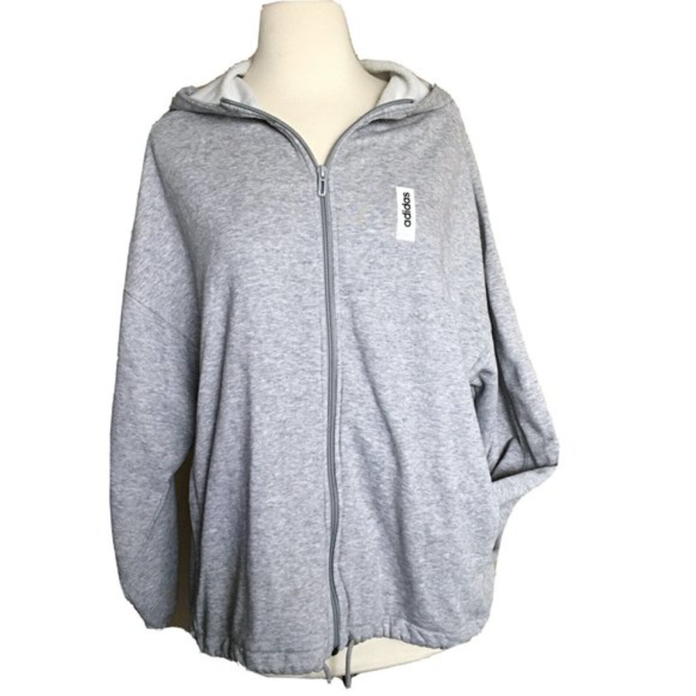 Adidas Quality Workmanship Unisex Hoodie Size Small Gray‎